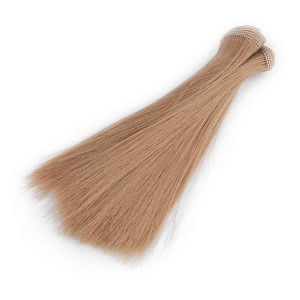 Włosy Dla Lalek Proste Jasny Brąz 15 Cm