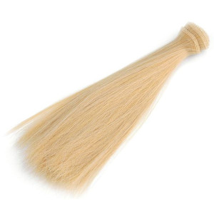 Włosy Dla Lalek Proste Blond 20 Cm
