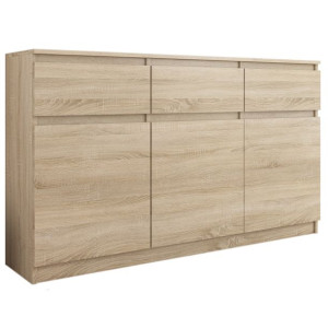 Komoda 98cm Szafka 3 Szuflady Sonoma Producent S-3