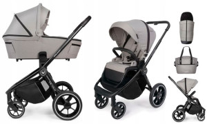 MUUVO wózek 2w1 QUICK 3.0 Steel Grey