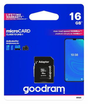 Goodram Karta Microsd 16gb Micro Cl10 Adapter Sd