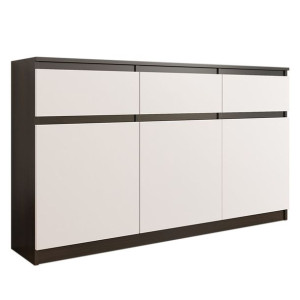 Duża Komoda 98cm Szafka 3 Szuflady Wenge Mix S-3