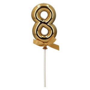 Dekoracja Topper Na Tort Złota 8