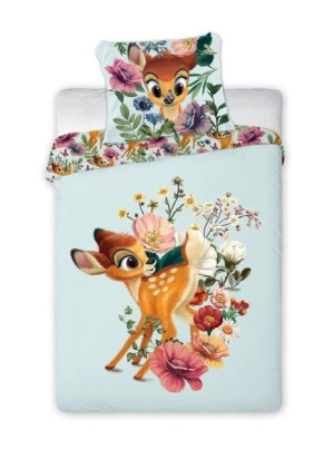 Pościel Dziecięca Bawełna 100x135 Jelonek Bambi Disney