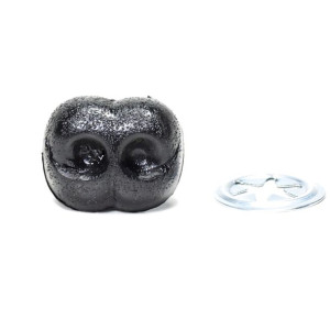 Nos Plastikowy Miś Czarny 16x20 Mm