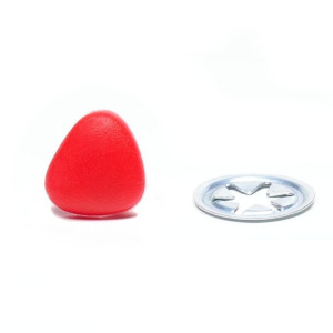 Nos Plastikowy Gładki Czerwony 13x15 Mm