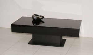 Stolik ORIDO 90cm czarny wysoki połysk