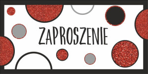 Zaproszenie na imprezę , uroczystość zestaw 10 szt ZAB113