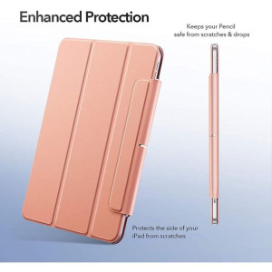 Etui z klapką, smartcase ESR REBOUND MAGNETIC do iPad Air 4 2020 ROSE GOLD