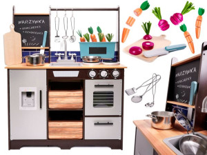 Kuchnia Drewniana Mdf Z Akcesoriami Loft 96cm