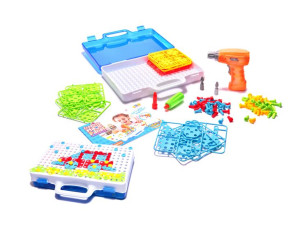 Puzzle Klocki W Walizce Wkrętarka 151 Elementów