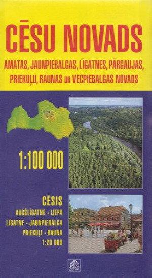 CESU NOVADAS Łotwa mapa drogowa 1:100T Jana Seta