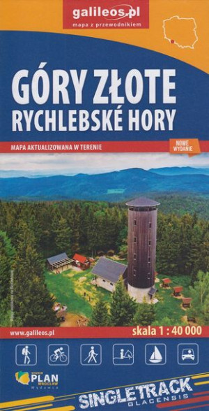 GÓRY ZŁOTE mapa turystyczna PLAN 2021