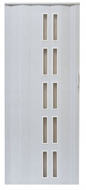 Drzwi Harmonijkowe Przesuwne Z Szybkami 005s 90 Cm
