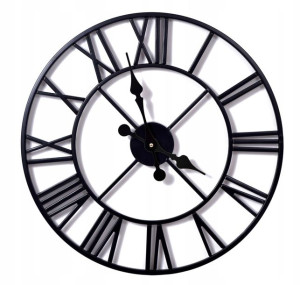Zegar Ścienny Loft Metalowy Retro Vintage 50 Cm