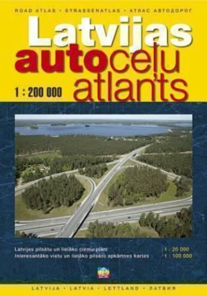Łotwa atlas drogowy 1:200 000 Jana Seta Latvia