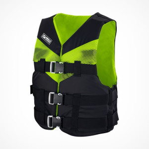 Kamizelka asekuracyjna Schwimmweste 3-pasowa V210-W Blk/Grn
