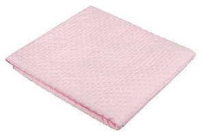 Akuku Kocyk 100% Bawełna 80x90 Różowy