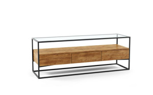 Szafka RTV stolik loft industrial metal szkło