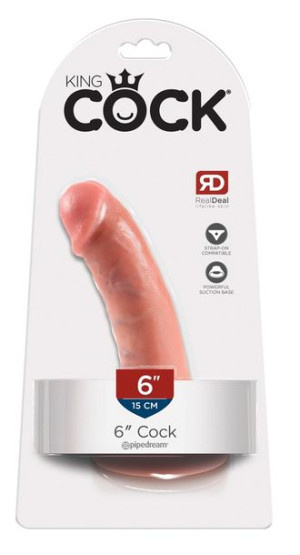 Dildo z przyssawką King Cock dł. 17 cm