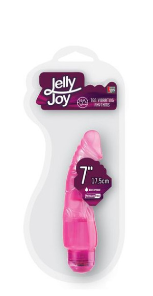 JELLY JOY Wibrator penis 17,5 cm