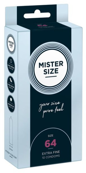Prezerwatywy Mister Size 64 mm (10 szt)