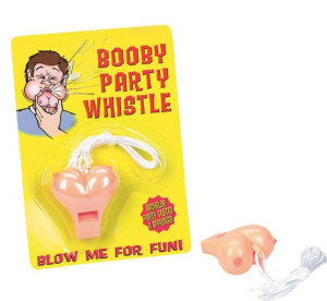 Plastic Boobie Party Whistle Gwizdek Piersi