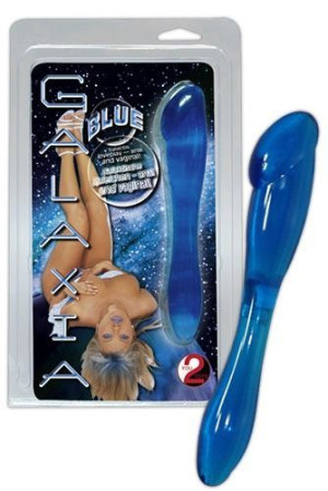 Dildo dwustronne Galaxia Blue