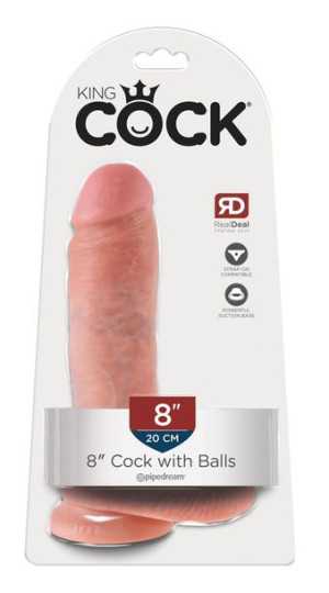 King Cock Dildo penis z jądrami i przyssawką