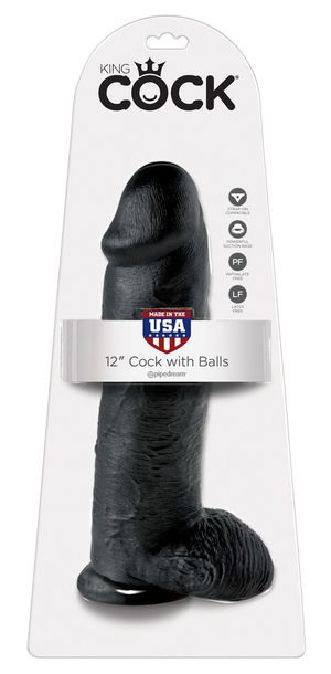 Dildo z jądrami King Cock 30,5 cm