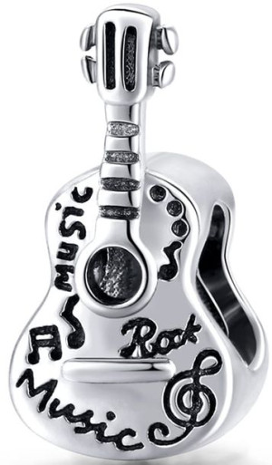 Charms Srebro -  Gitara