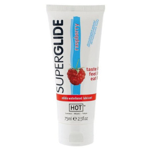 Żel-HOT Superglide RASPBERRY- 75ml  edible lubricant waterbased