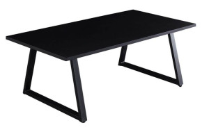 Ława/stolik kawowy loft - Wood 03, Czarny 110x60 cm