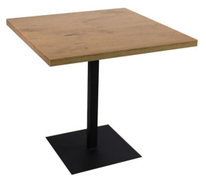 Stół Loft-T (dąb lancelot) 80x80, elegancki stolik kawowy