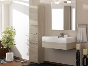 Szafka łazienkowa - słupek zamknięty 40, Sonoma, Ergonomiczna szafka