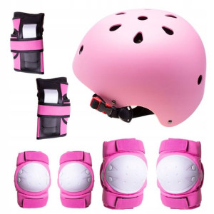 Kask + ochraniacze na rolki / deskorolkę / rower M