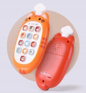 Telefon zabawkowy z podobizną kota
