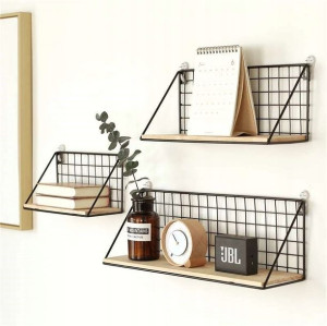 Półka ścienna metalowa styl LOFT 45 x13,5 cm