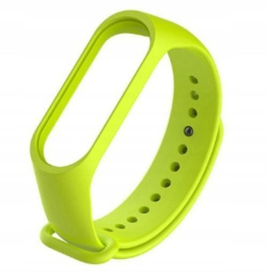 Silikonowy pasek do Xiaomi Mi Band 5 - limonkowy