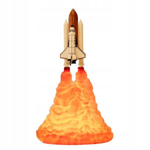 Lampka nocna, startująca rakieta NASA I