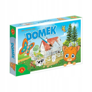 Malowanka 3D Alexander - Domek do malowania kotek