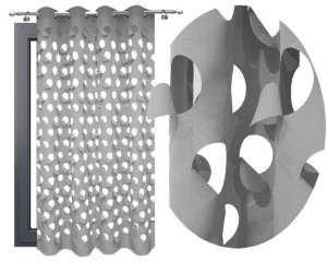 Zasłony 3d Wycinane Laserowo 140x250 Ażurowe Kółka