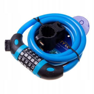 Zapięcie rowerowe na szyfr BLUE długi 120cm
