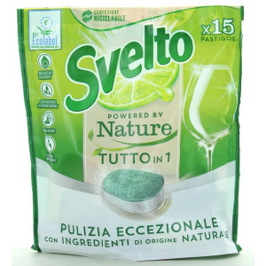 SVELTO Zielona Cytryna tabletki do zmywarki 15szt