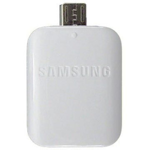 Adapter SAMSUNG OTG [USB/micro USB] biały GH98-09728A
