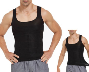 Męski podkoszulek czarny XL - modelujący