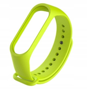 Silikonowy pasek do Xiaomi Mi Band 3/ 4 limonkowa