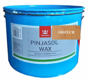 Impregnat Tikkurila Pinjasol Wax z woskiem do drewna - ORZECH; 10L
