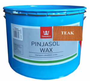 Impregnat Tikkurila Pinjasol Wax z woskiem do drewna - TEAK; 10L