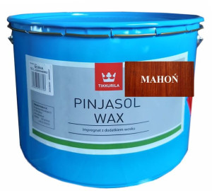 Impregnat Tikkurila Pinjasol Wax z woskiem do drewna - MAHOŃ; 10L